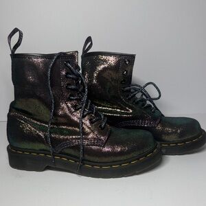 Dr. Martens Shimmer Lace-Up Boots